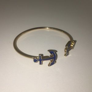 Anchor Bangle Bracelet